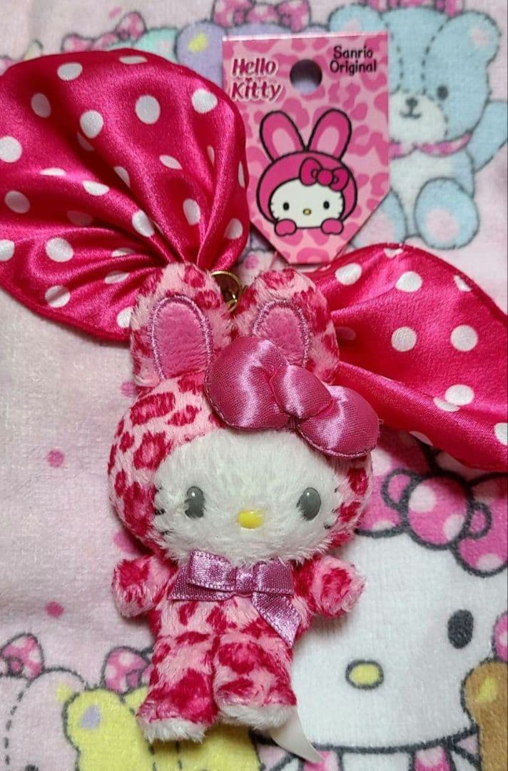サンリオ レア キティ マスコット ピンクヒョウ柄