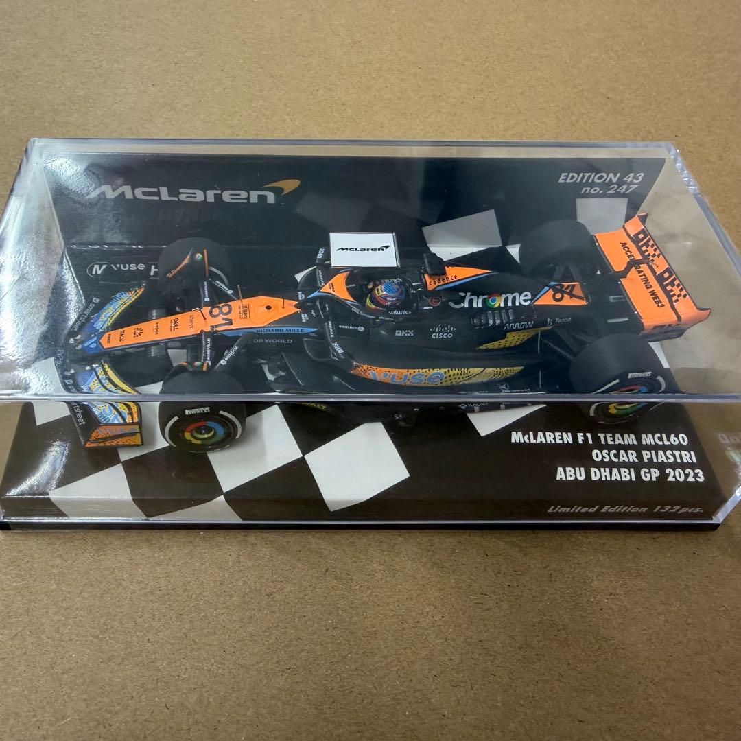 ミニチャンプス 1/43 マクラーレンMCL60 ピアストリ 2023アブダビ