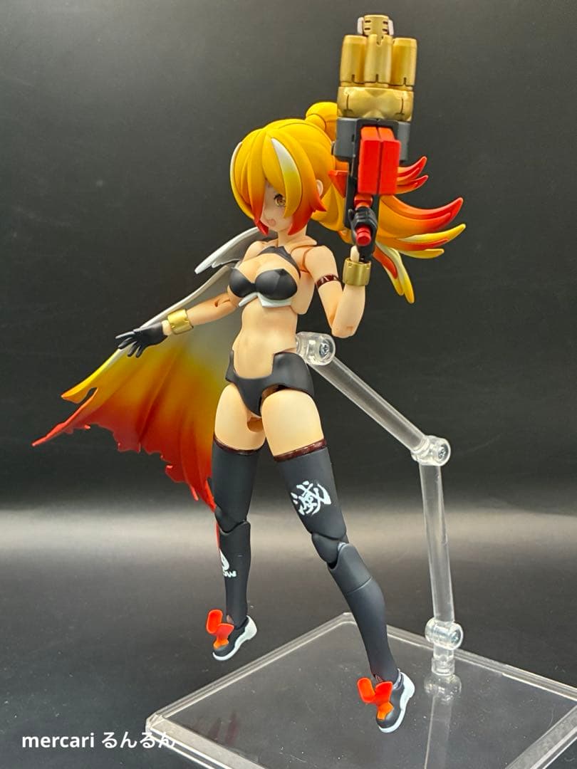 メガミデバイス　PUNI☆MOFU ラン　塗装完成品　煉獄カラーver