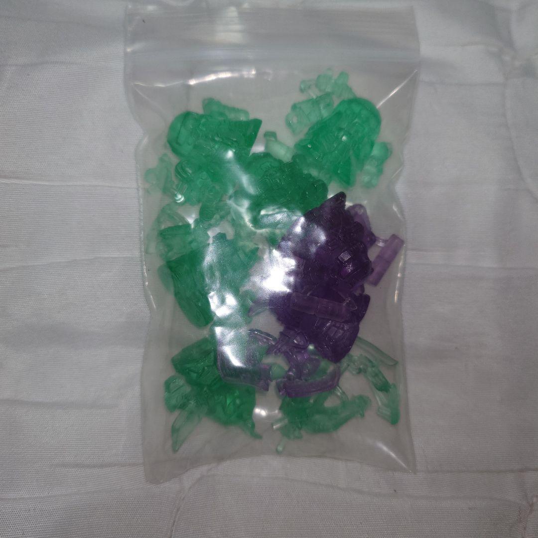 レアカラー　ガン消し　クリアグリーン　クリアパープル　武者シリーズ