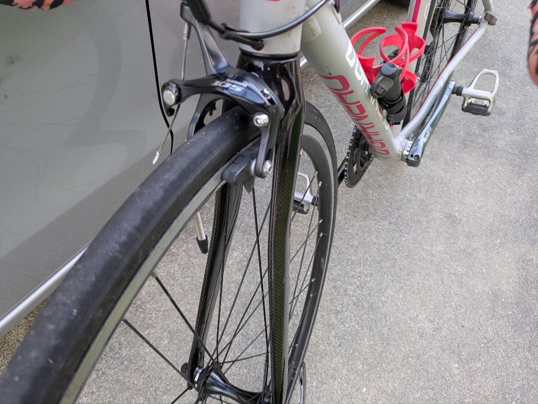 ガノー　axis ロードバイク グレー/ピンク