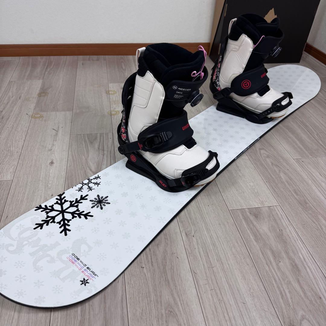 ブーツ無しレディース スノーボード セット 145cm 23.5cm