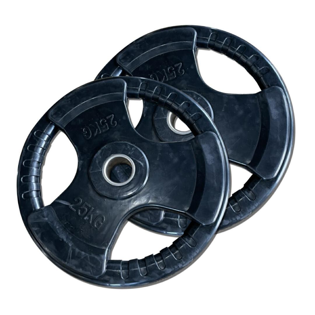 総重量240kg Φ50mm 3グリップラバープレート　計12枚SET