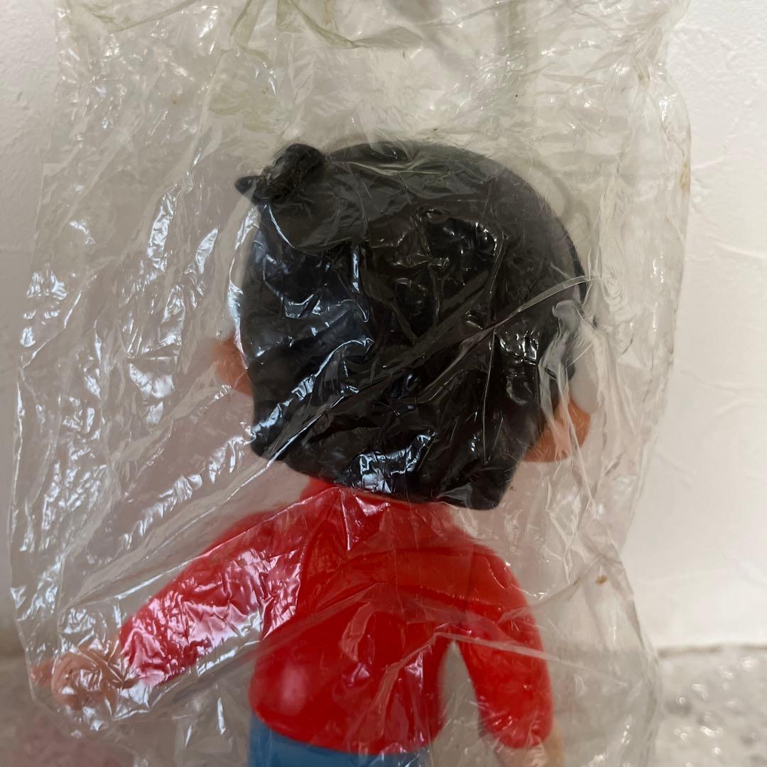 ⚠️デッドストック　ど根性ガエル　ひろし　ソフビ　昭和レトロ　放送当時物