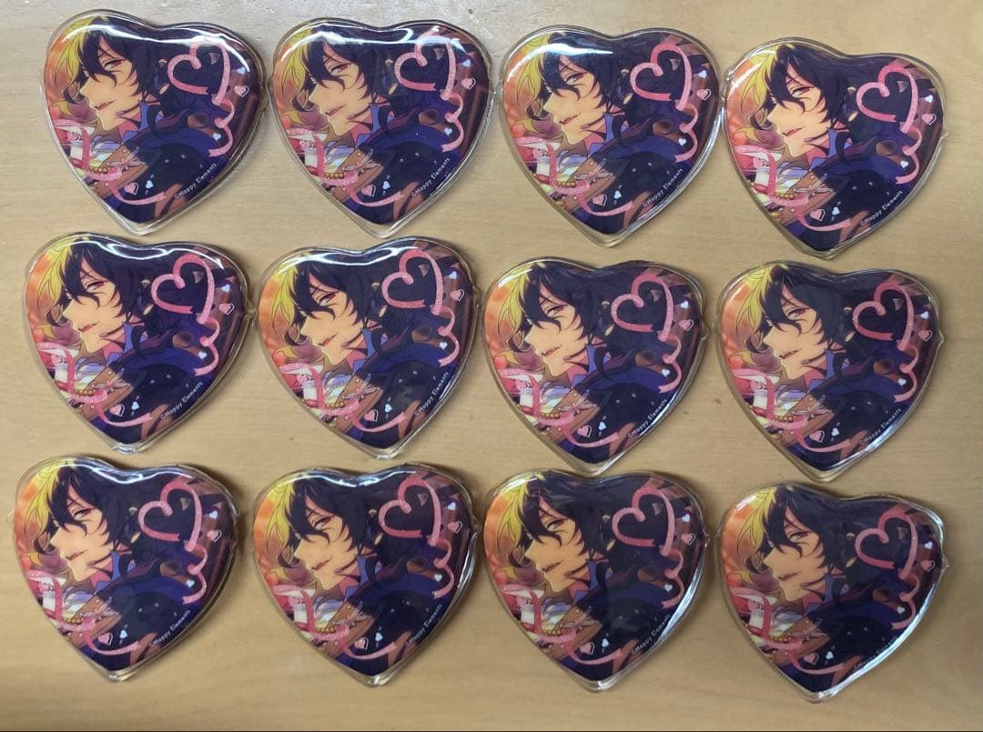 あんさんぶるスターズ！！　UNDEAD　朔間零・羽風薫　ハート缶バッジ