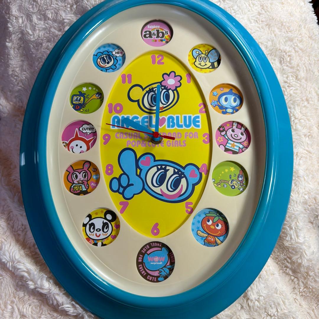 エンジェルブルー 掛け時計 限定　非売品　 ノベルティー ナカムラくん 当時物