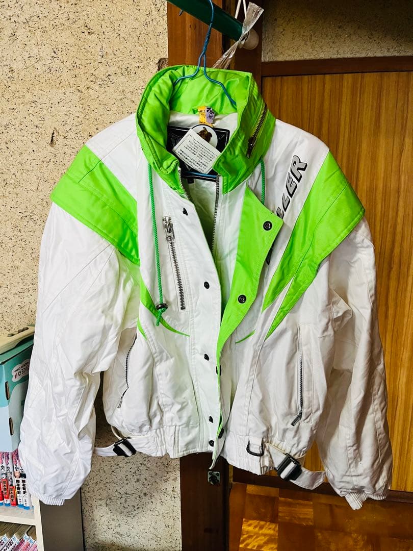 seiller スキーウェア セットアップL ホワイト/グリーン