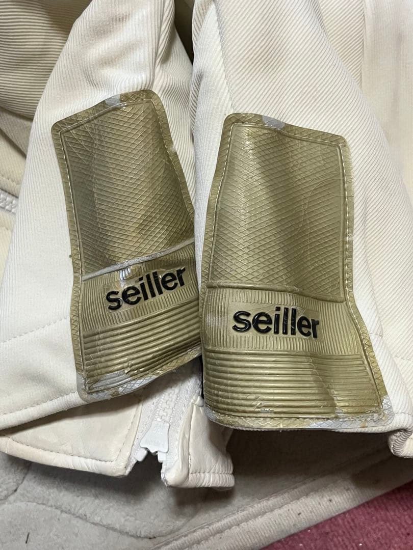 seiller スキーウェア セットアップL ホワイト/グリーン