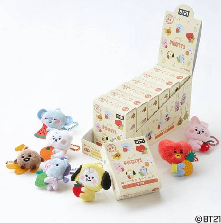 BT21 トレーディングぬいぐるみキーホルダー BOX 7種入り BTS