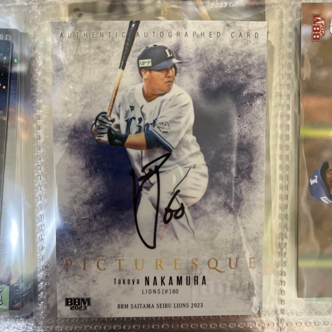 中村剛也 bbm PICTURESQUE 直筆サインカード 5枚限定