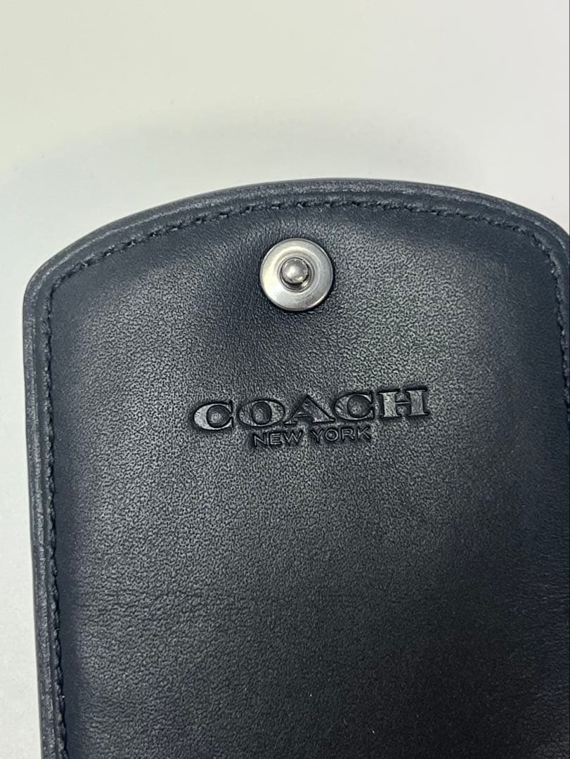 COACH コーチ シグネチャー ラゲッジタグ ネームタグ グリーンマルチ