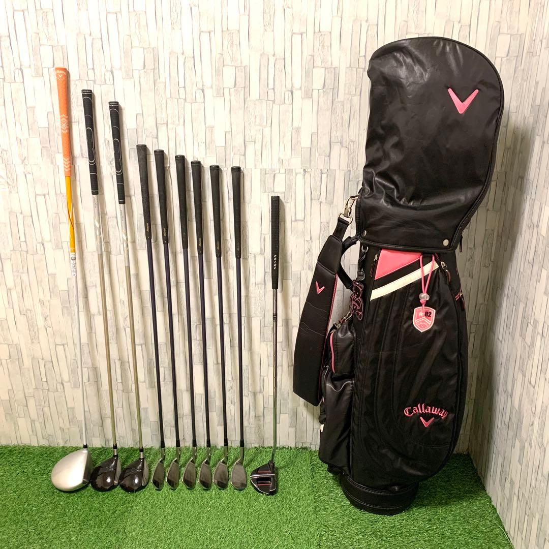 キャロウェイバッグ付 Callaway&テーラーメイド レディースゴルフセット