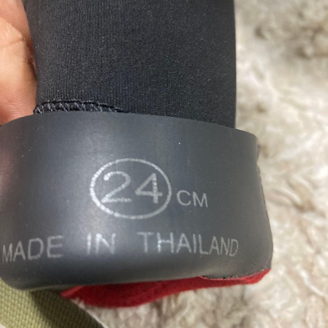 SURF8ブーツ/スプリットソール中割れ24.0cmブラック