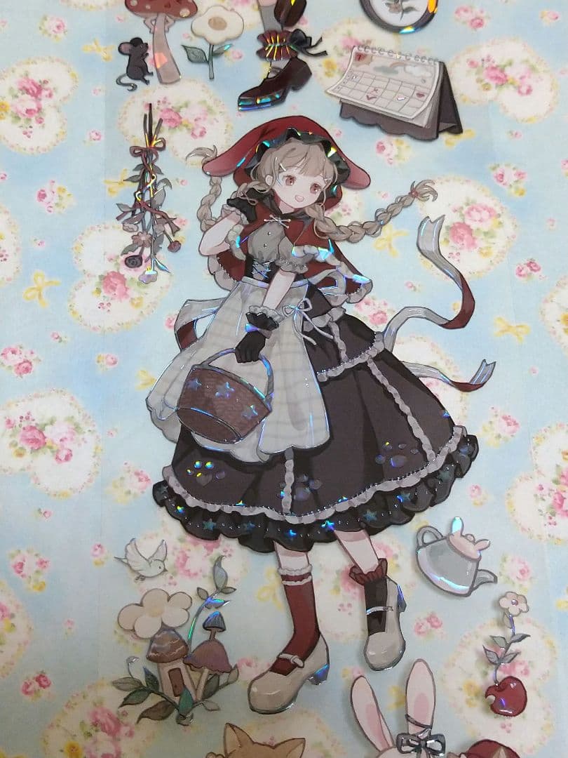 のこり２✩J1027＃黑森林童话(贝壳光)komos切り売り海外人物マステ女の子