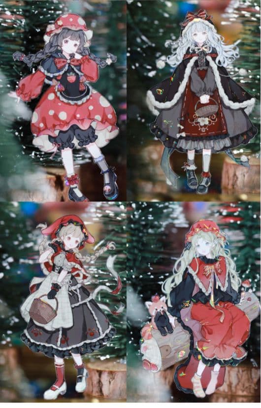 のこり２✩J1027＃黑森林童话(贝壳光)komos切り売り海外人物マステ女の子