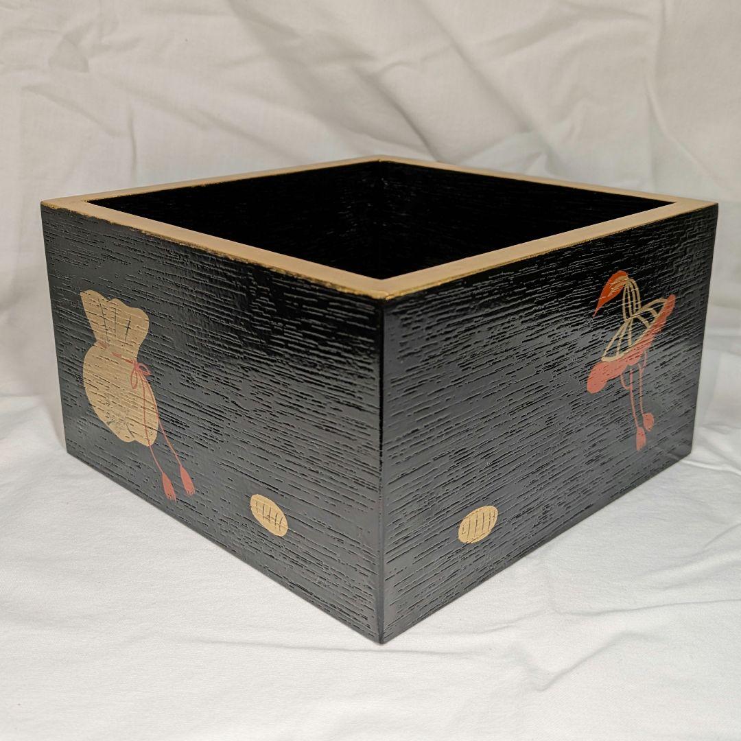 別注品 干菓子器 吉祥紋 宝づくし 菓子器 桝　節分