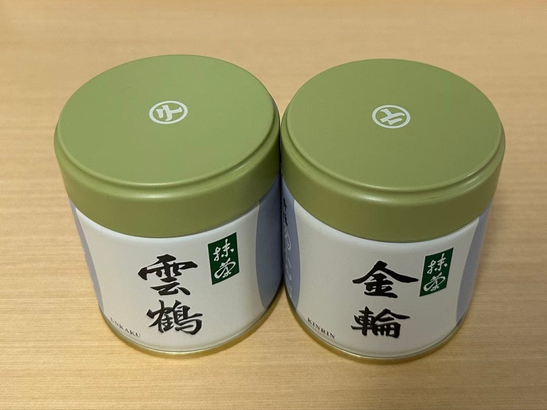 丸久小山園　雲鶴40g缶 金輪40g缶