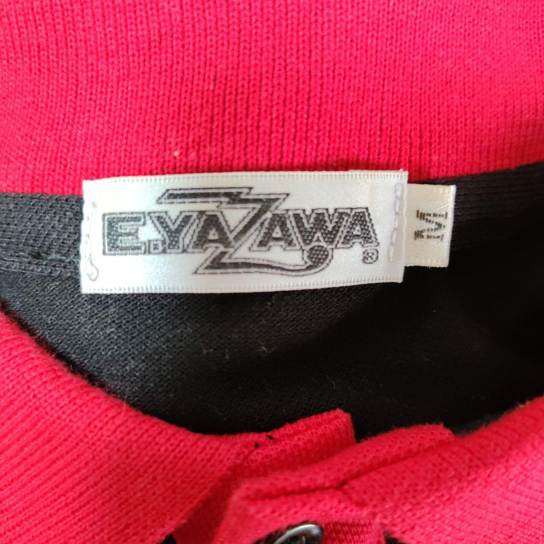 ✨矢沢永吉 E.YAZAWA 黒赤ポロシャツ 半袖 レディース