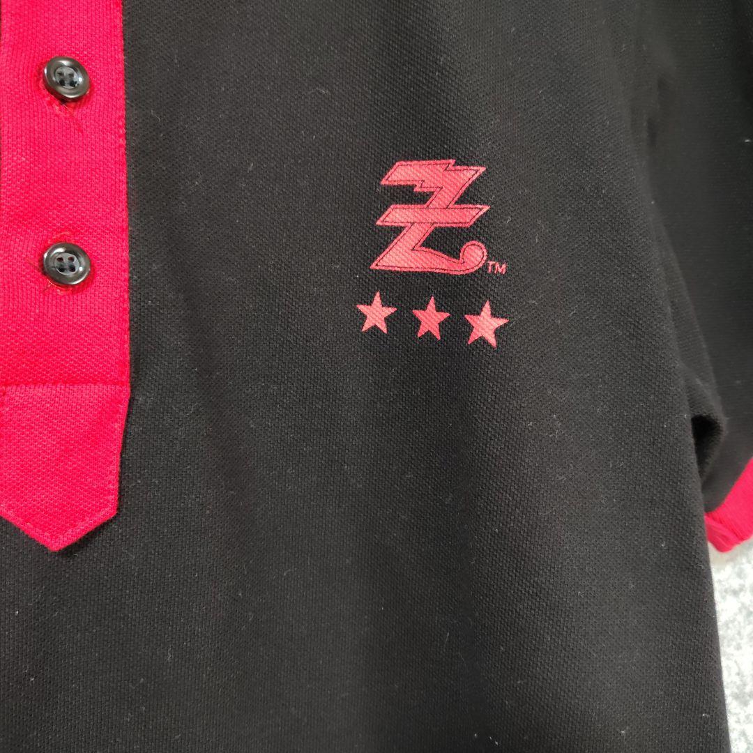 ✨矢沢永吉 E.YAZAWA 黒赤ポロシャツ 半袖 レディース