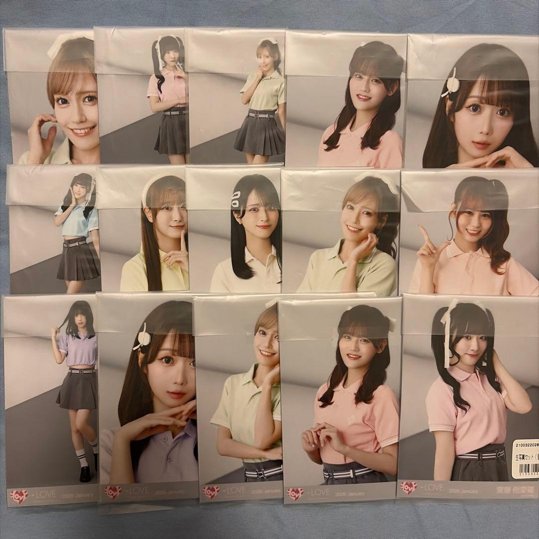 =LOVE イコラブ 生写真 個別ポロシャツ 15パック 未開封