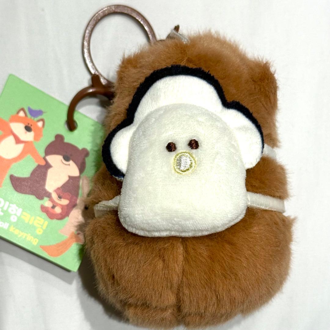 韓国　カピバラ　牡蠣　キーホルダー　キーリング　マスコット　ぬいぐるみ　ゴヌク