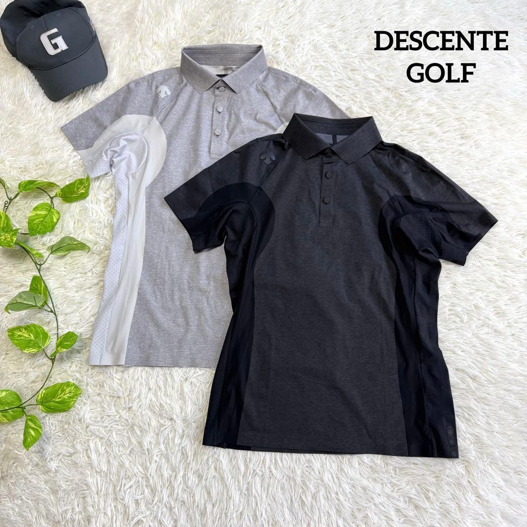 【デサントゴルフ】極美品 ポロシャツ g-arc セット売 Mサイズ メンズ