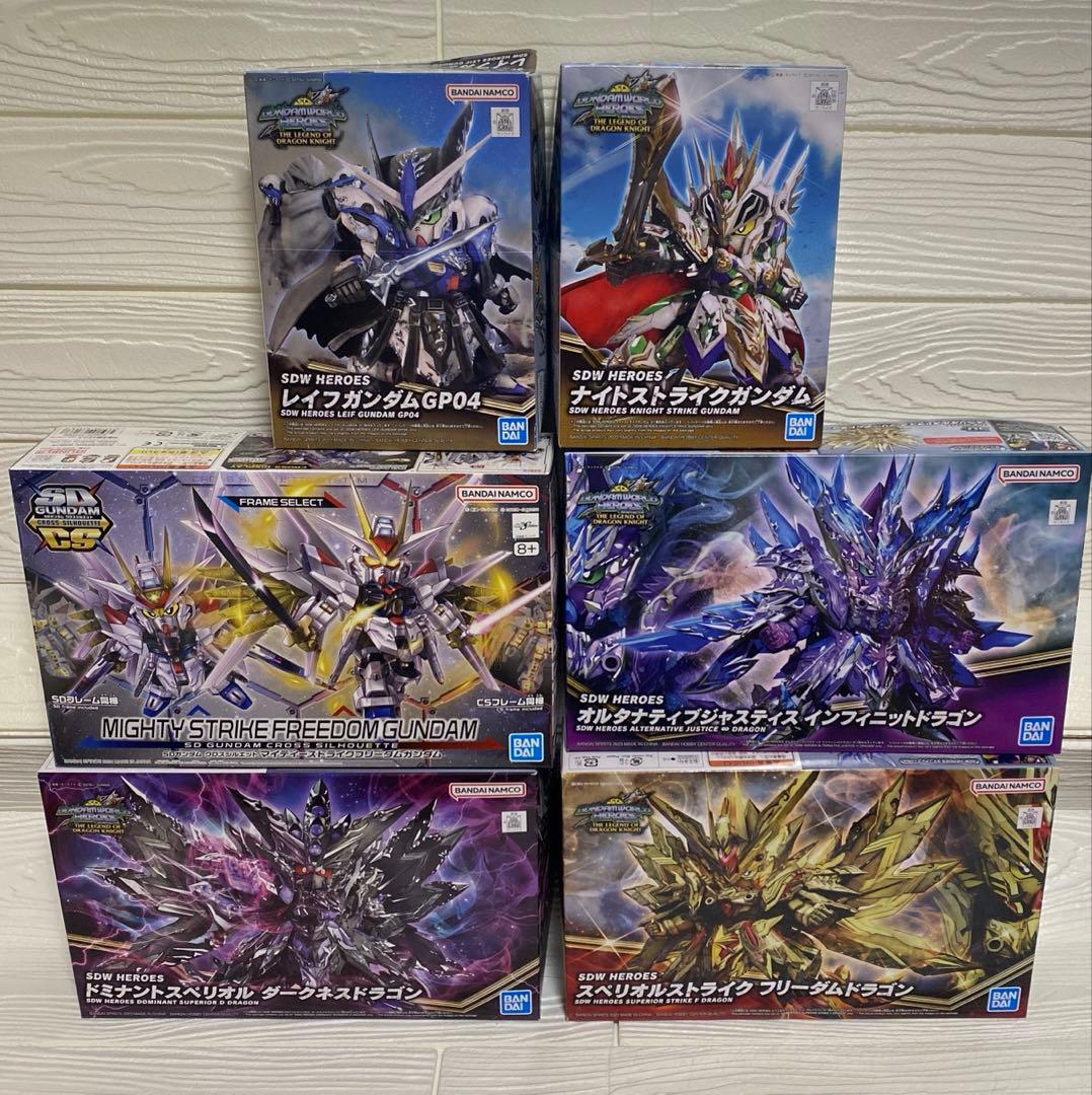 ガンダム　プラモデル　ガンプラ　未組立　6箱