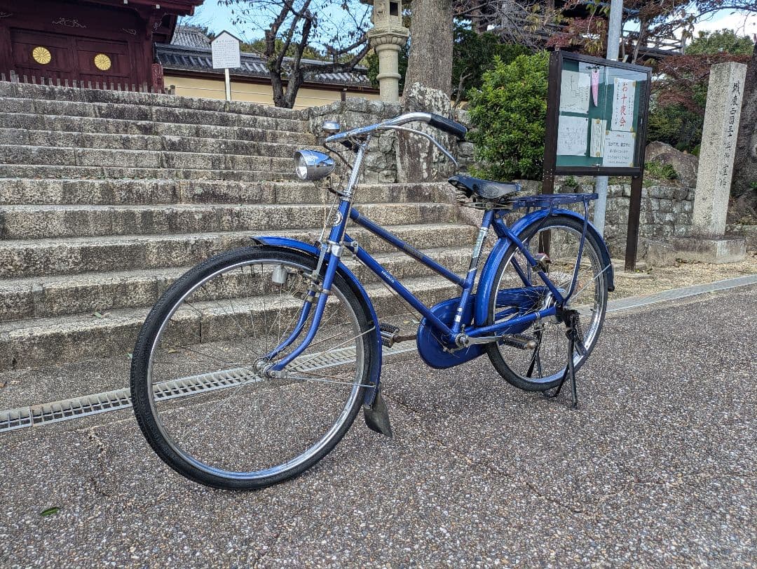 美品　宮田 　実用車　昭和　レトロ　自転車　整備済み　ロッドブレーキ