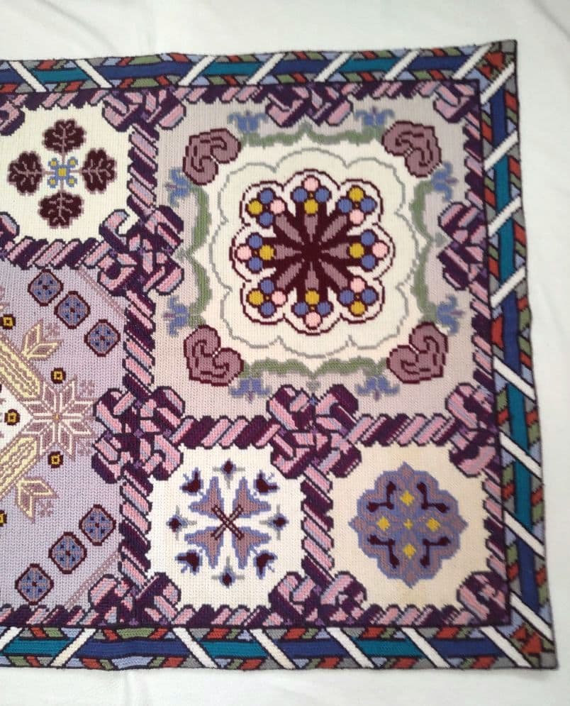 フランスアンティーク 刺繍 壁飾り ハンドステッチ タペストリー ポスター#5