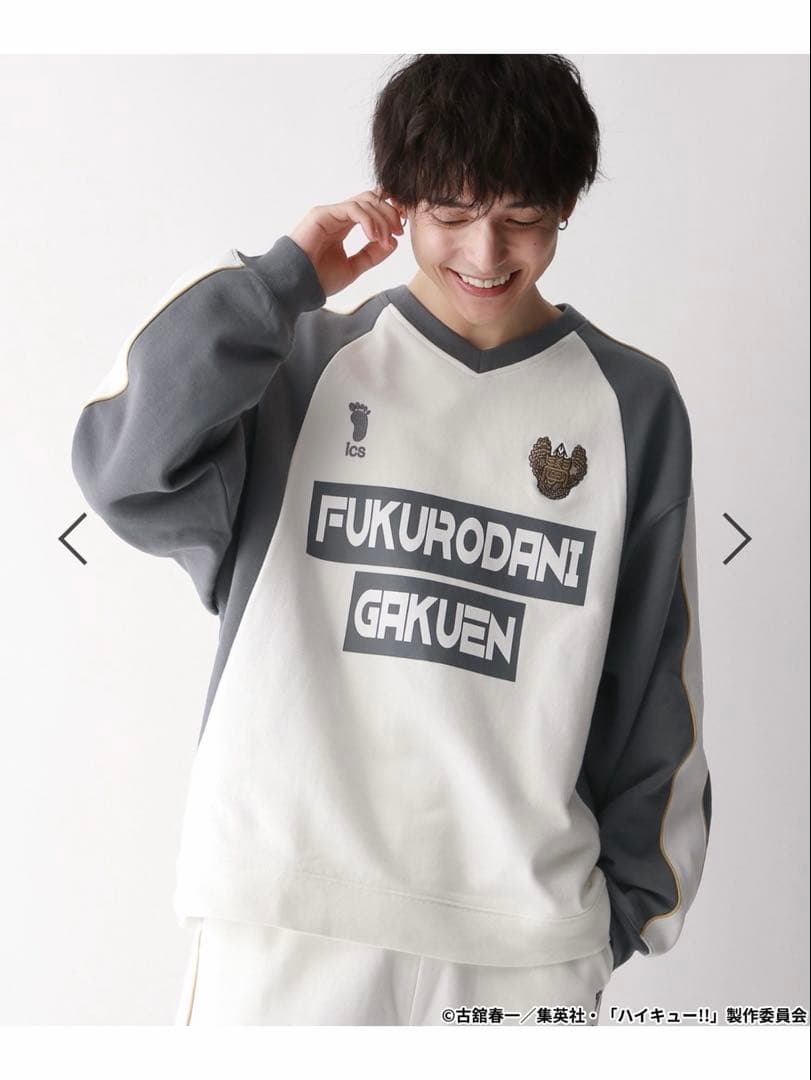 ハイキュー andst 刺繍プリントスウェットクルー&パンツ M