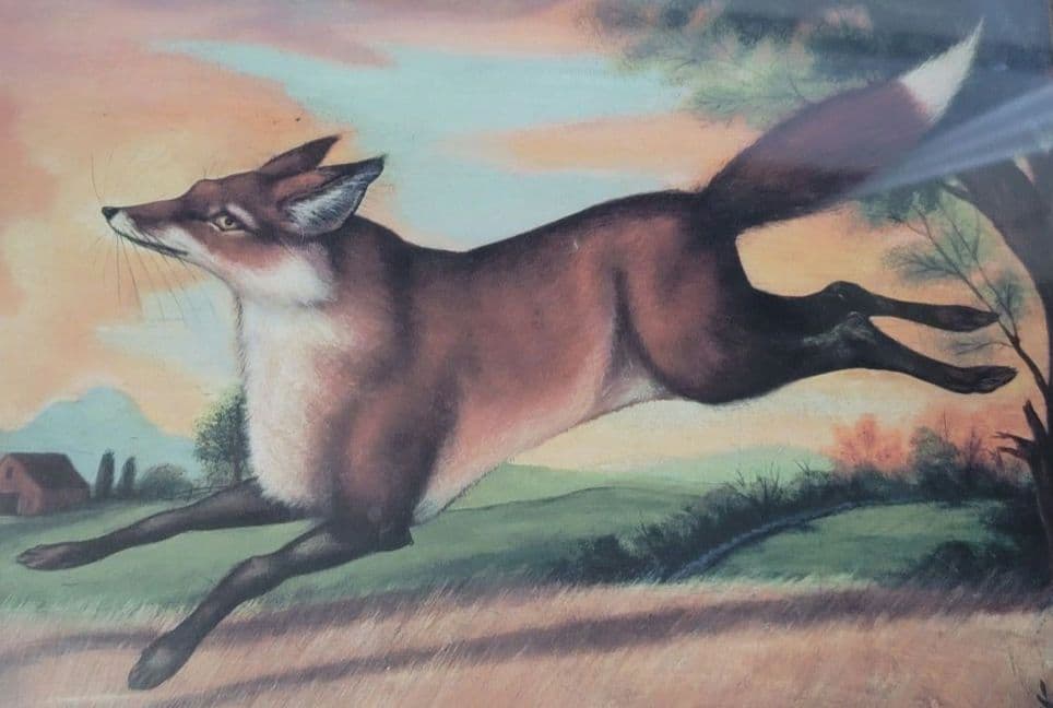 D. Lacey-Derstine、D レイシー ダースティン きつねの絵