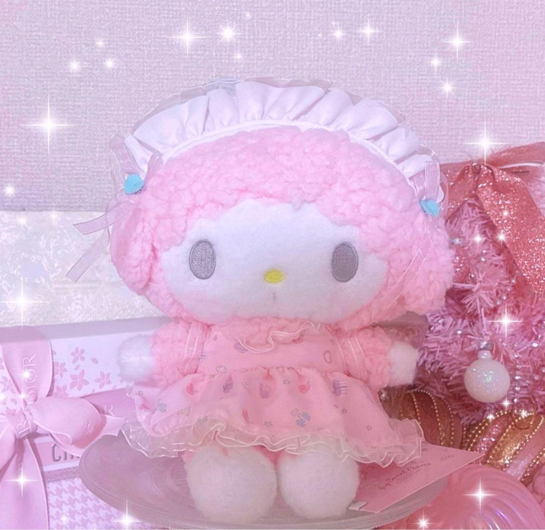 希少♡激レア♡サンリオ♡ピアノちゃん♡メレンゲ♡ぬいぐるみ♡ピンク♡sanrio