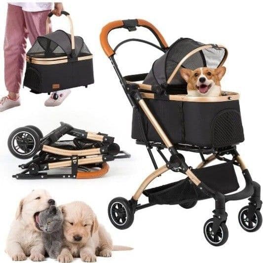 【訳あり】ペットカート 分離型 猫 犬 バギー 小型犬 多頭 軽量 コンパクト