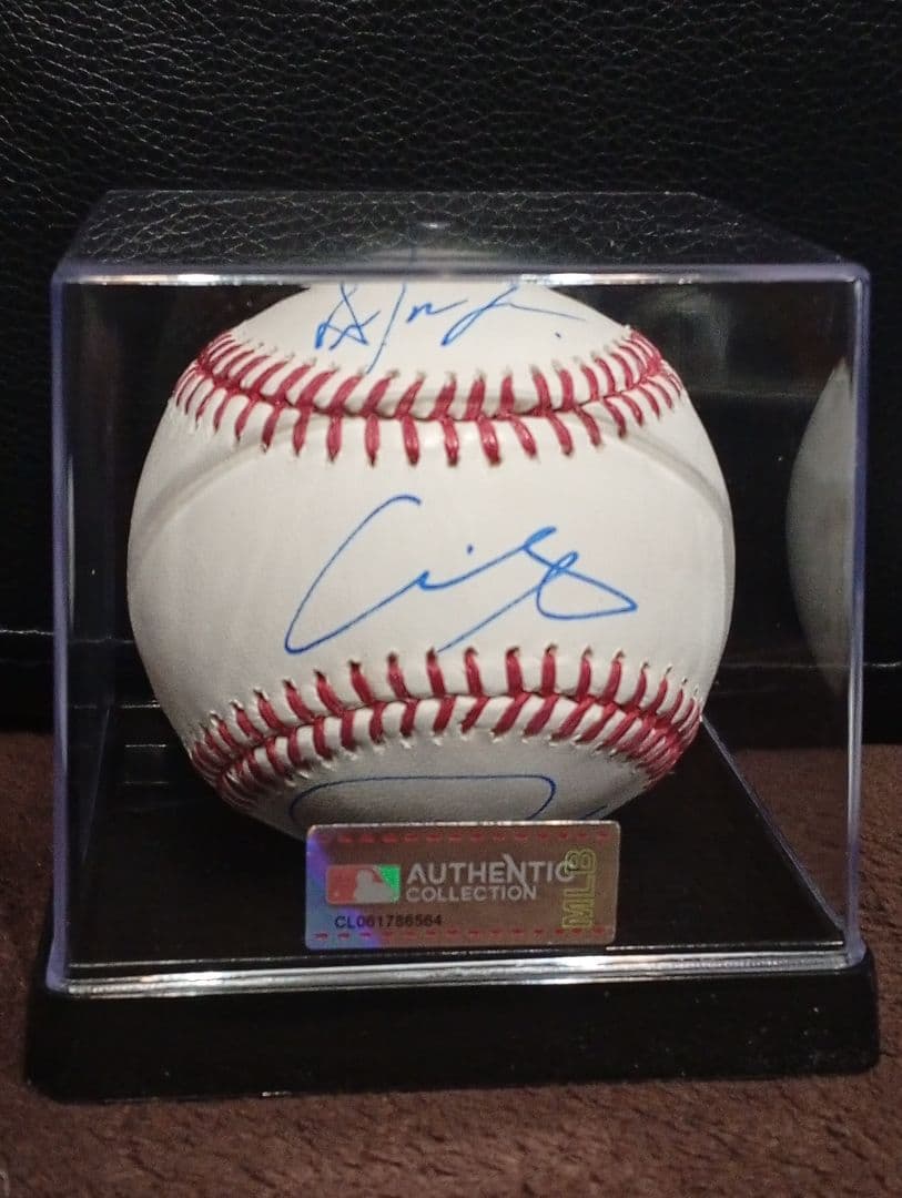 大谷翔平 佐々木朗希 山本由伸 直筆サインボール 正規　MLB公式球　ケース付き