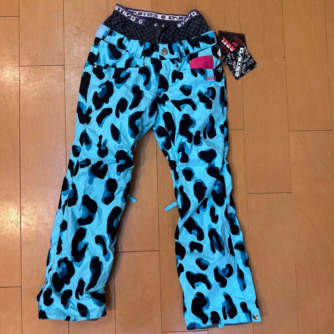 エスティボ　レオパード柄 スノーボードパンツ Sサイズ