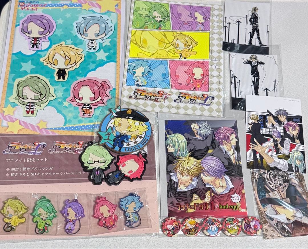 ラッキードッグ1 限定 特典 ラバスト 缶バッジ ポストカード まとめ売り