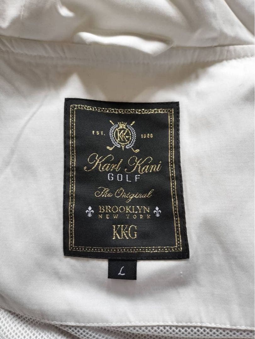 KARL KANI ゴルフ　セットアップ 　ホワイトメッシュ　カール　カナイ
