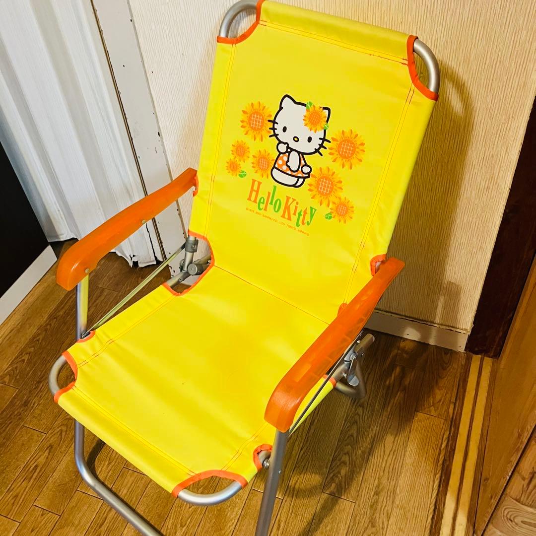 美品　激レア　ハローキティ アウトドアチェア　折り畳み椅子　2001