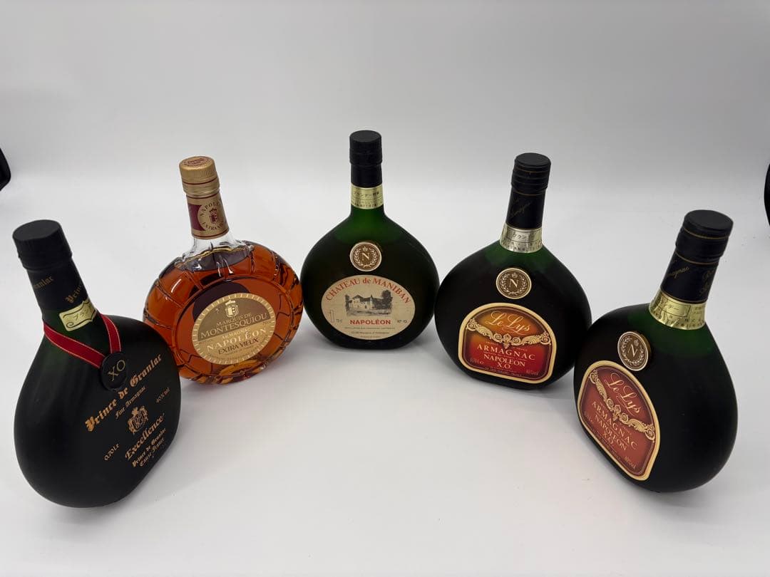 ブランデー アルマニャック 古酒 まとめ売り ナポレオン 5本セット