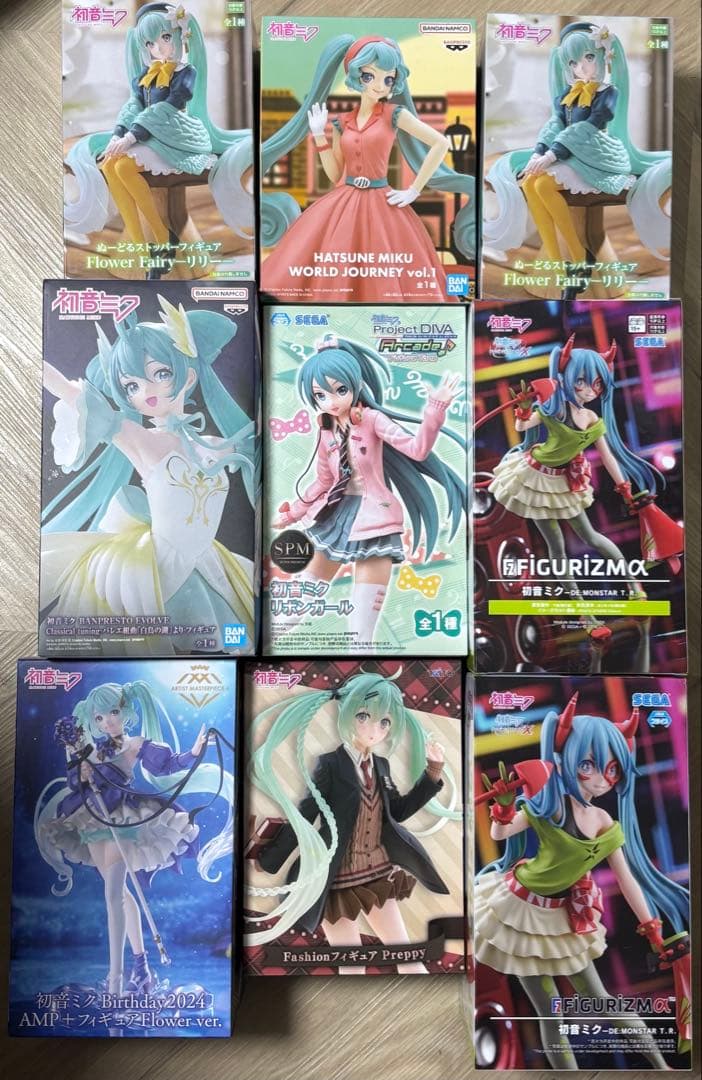 【新品未開封】初音ミク フィギュア9体コレクションセット