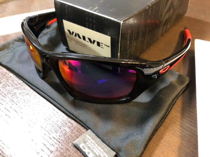 【１回のみ使用❣️】OAKLEY VALVE レッドイリジウム／ブラックポリッシュ
