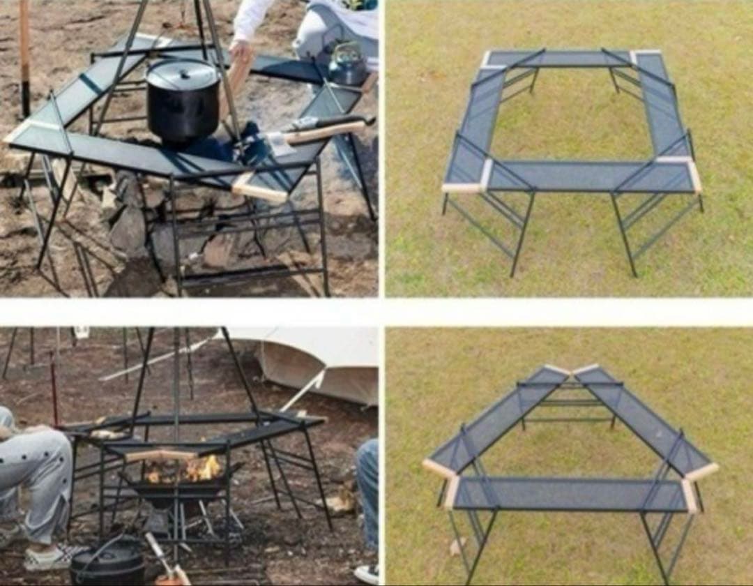 アウトドア テーブル 囲いテーブル テキーラテーブル 約104cm