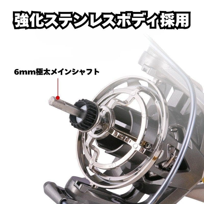 大型 スピニングリール 12000番 大物 ねじ込み式 リール 遠投 釣り