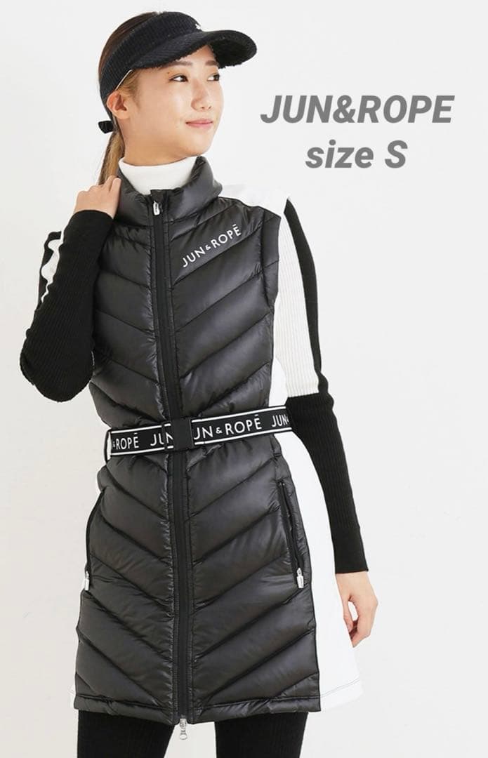 JUN&ROPE タフタフリースコンビDOWNワンピース