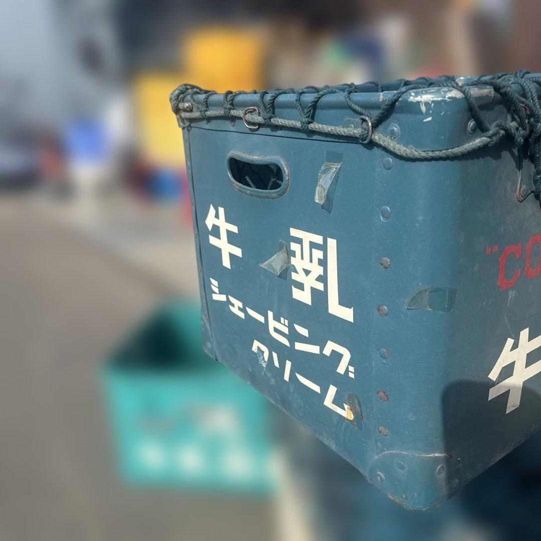 アンティーク雑貨　昭和レトロ　ぼて箱　牛乳石鹸
