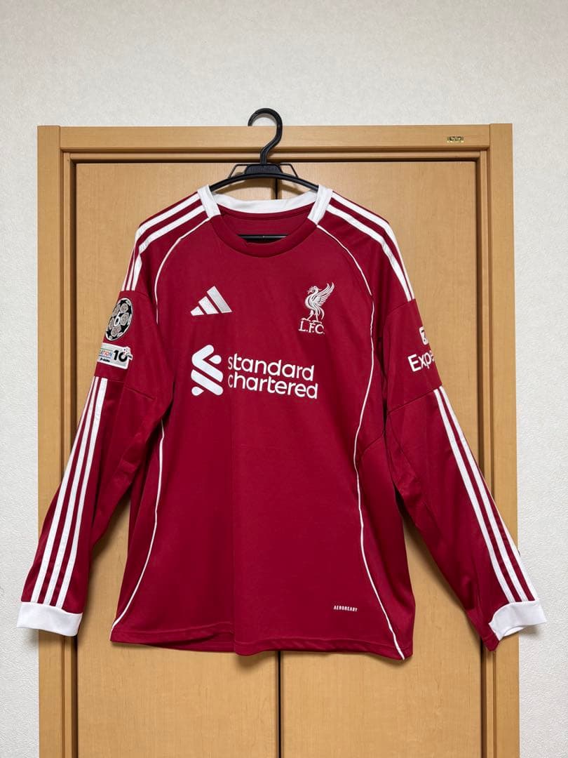[新品、未使用]リヴァプール ソボスライ 8番 長袖 ユニフォーム 25-26