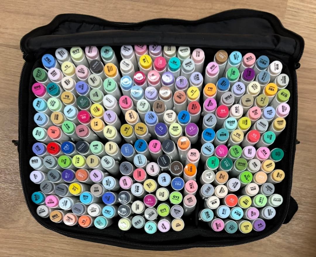 Ohuhu マーカーペン 筆タイプ 209本