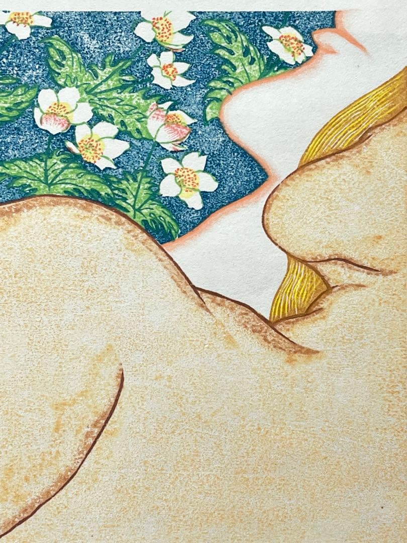 木版画『二輪草』 ニリンソウ