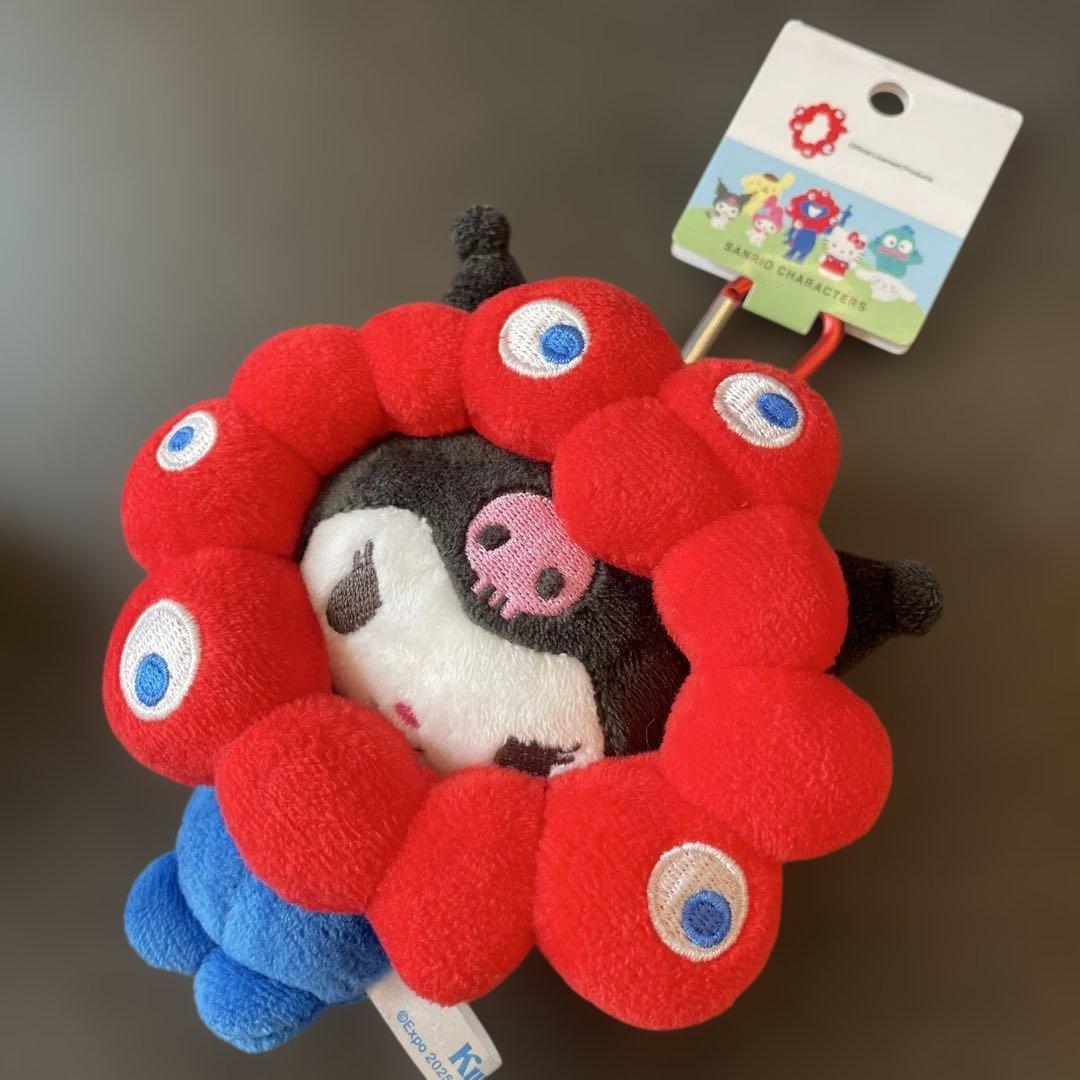 関西万博 ミャクミャク　クロミちゃん　サンリオ　カラビナ 付き　キーホルダー