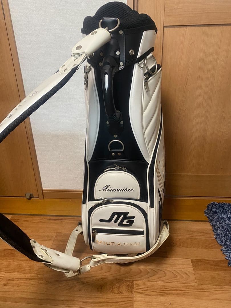 Miura キャディバッグ ホワイト/ブラック